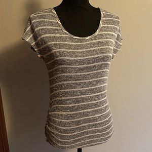 Pink Rose Striped Sweater